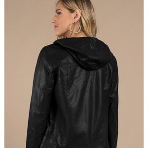 Black Leather Jacket from Tobi